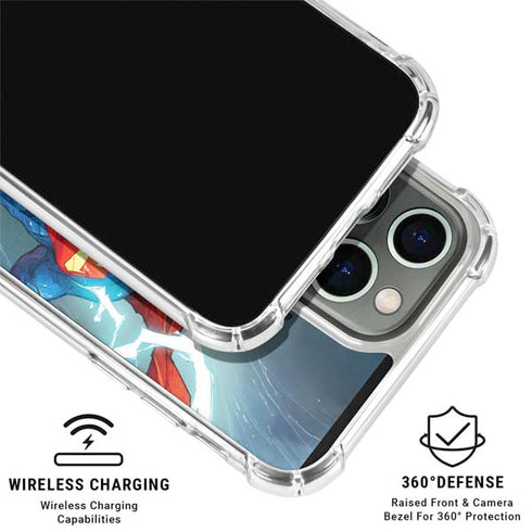 DC Comics Superman Elements iPhone 16 Pro Clear Case